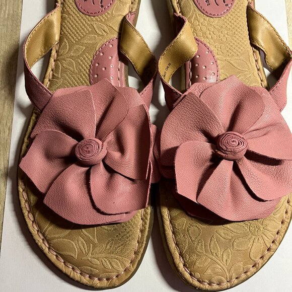 BØRN Pink Flower Sandals - Size 9 - Picture 8 of 8